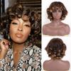 Short Curly Hair Bangs Daily Wear Synthetic Hair Personality Wig