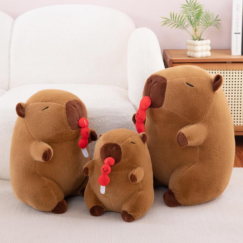 Capybara Cartoon Nosepicking Plush Doll Figure Candy Toy Room Decor Gift Girl