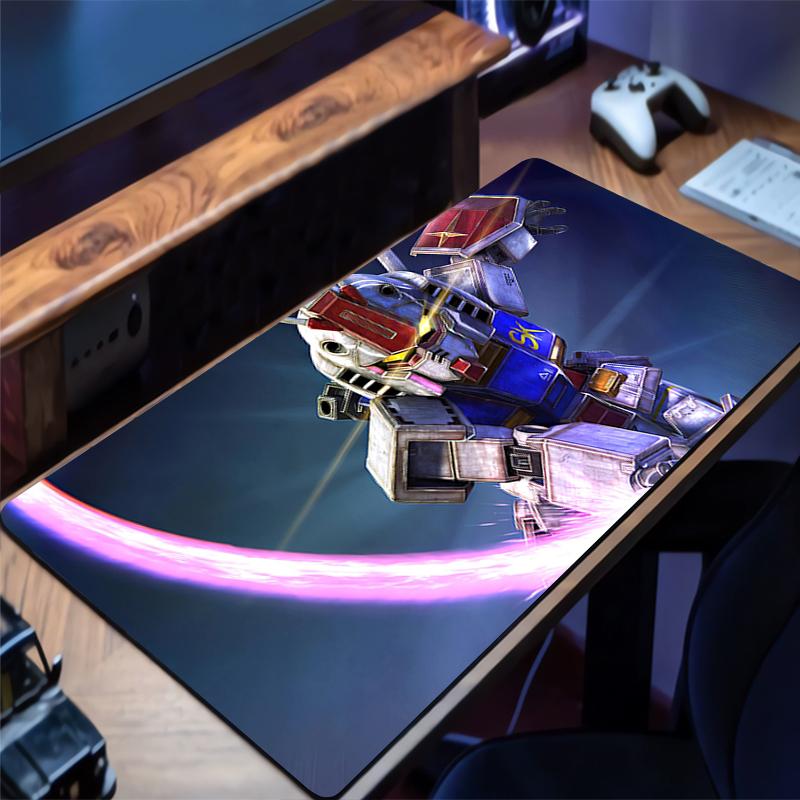 Mousepad Mechanical Warrior RX Gundam HD Desk Mat Non Slip Desk Mouse Mat Gaming Mouse Pad Extended Pad Rubber Keyboard Pad