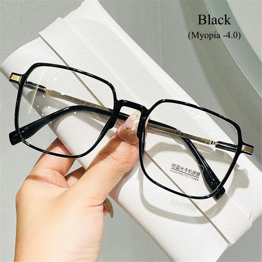 Style Square Oversized Transparent Glasses Nearsighted Glasses Myopia Glasses for Women Eyewear