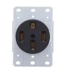 50A Recessed Power Outlet 4 Prong Grounded Flush Mount Receptacle for Camping Car Travel Generator