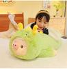 Bear Rabbit Pig Dinosaur Plush Toy Stuffed Animal Cartoon Animal Design Pillow