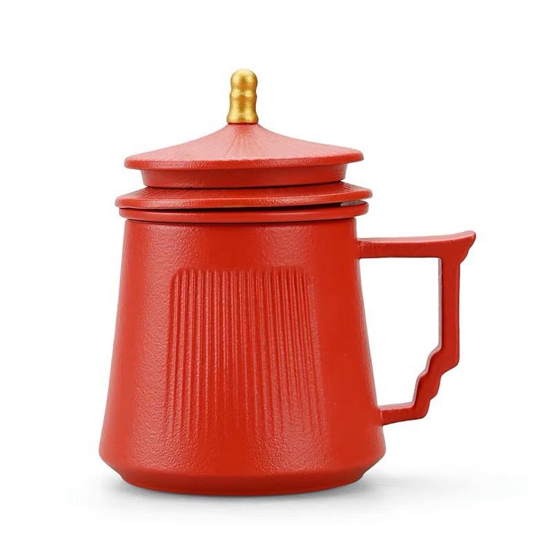 Gradient Green National Style Office Tea Cup Gift Set