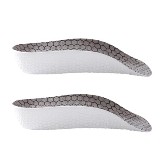 Inner Heightening Insole 2-4cm Lift Pads Soft Cushioned & Breathable with Odor Control, Non-Slip Design 3/4 Length Invisible Lift Pads for Sneakers &