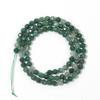 Green Jade Stone Beads Faceted 2mm 3mm 4mm Round Shape Beads for Jewelry Making Diy Bracelet Necklace Accessories