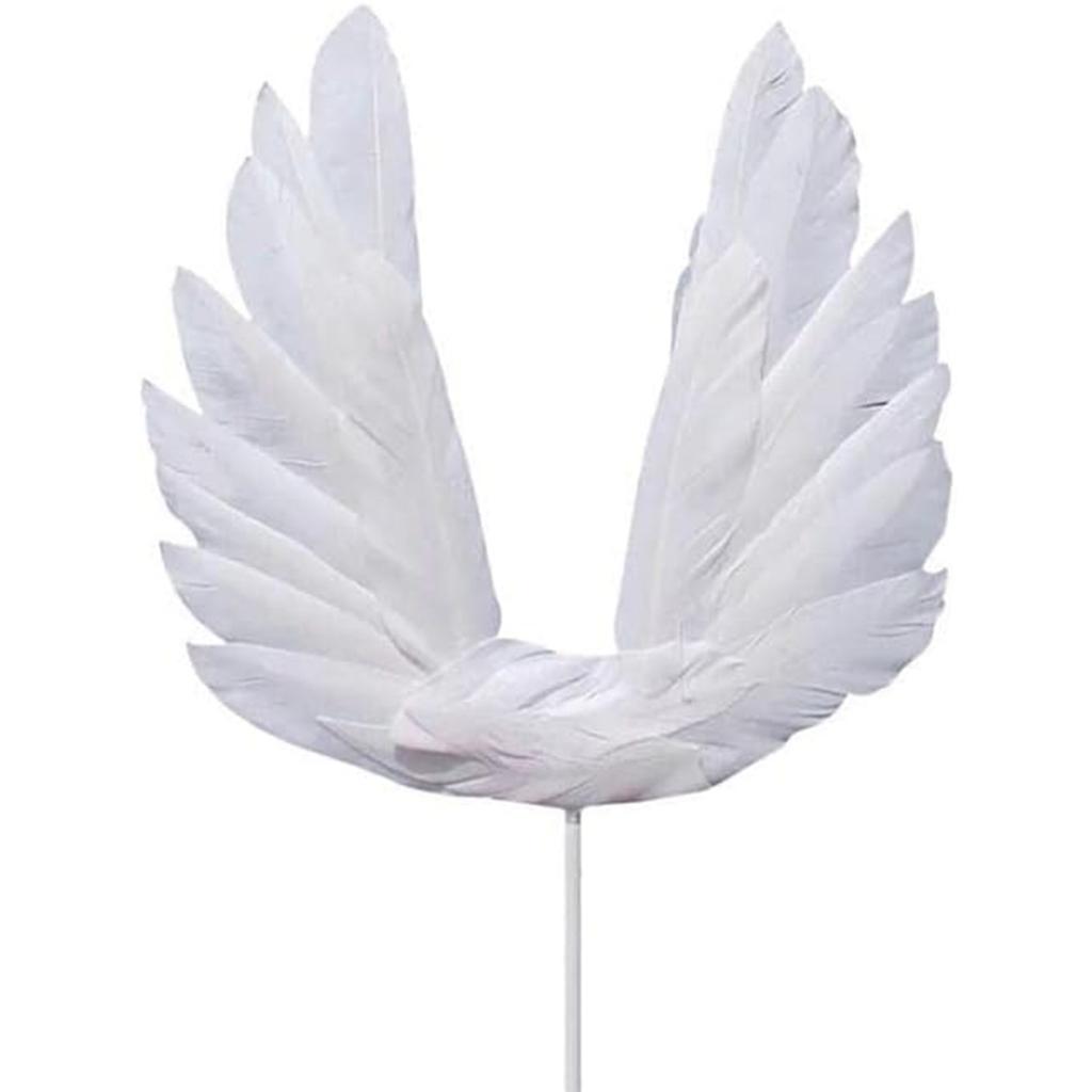 1pcs Angel Wing Cake Topper Decoration For Mother's Day Anniversary Birthday Party Wedding Baby Shower Birthday Party Favors