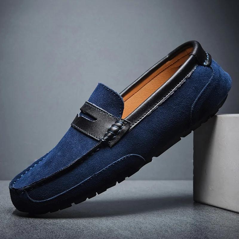 Fashion Leather Men Casual Shoes Spring Autumn Mens Loafers Shoes for Men Leather Driving Moccasins Comfy Men's Shoes