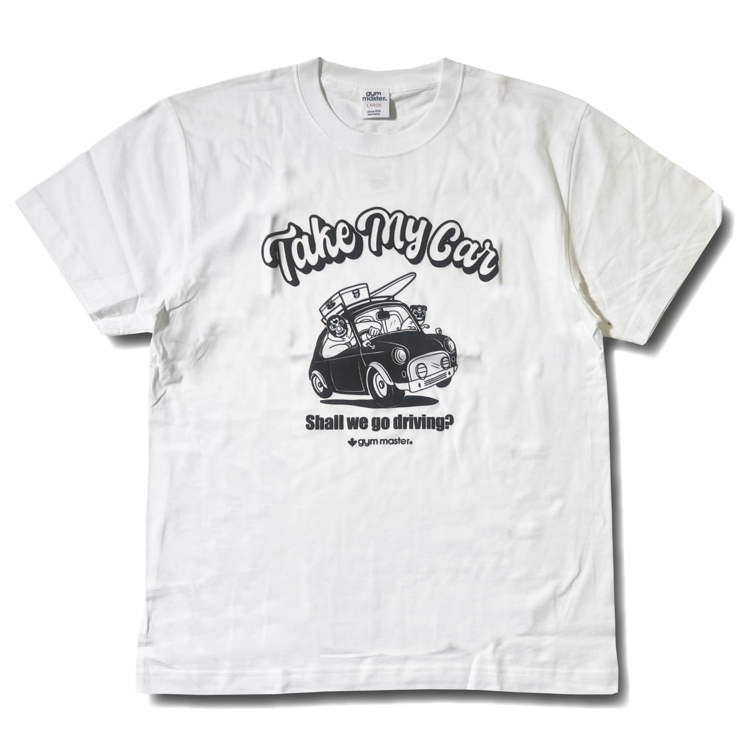 

Gym Master Take My Car Tee, 5.6oz, Short Sleeve T-Shirt, G574781 (XL, 01: White)