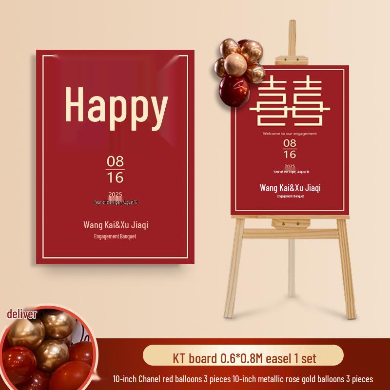 Wedding Ceremony Welcome Sign - Directional KT Board Decor