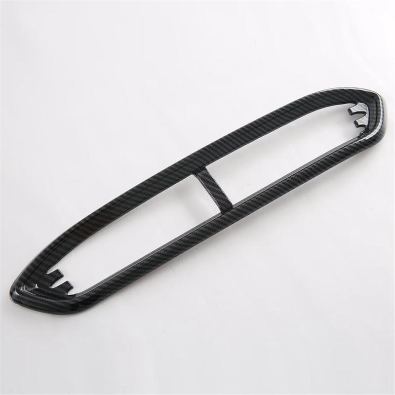 A87Q-For MG HS -2024 ABS Carbon Fiber Car Center Console AC Air Outlet Vent Frame Cover Trim Interior Accessories LHD