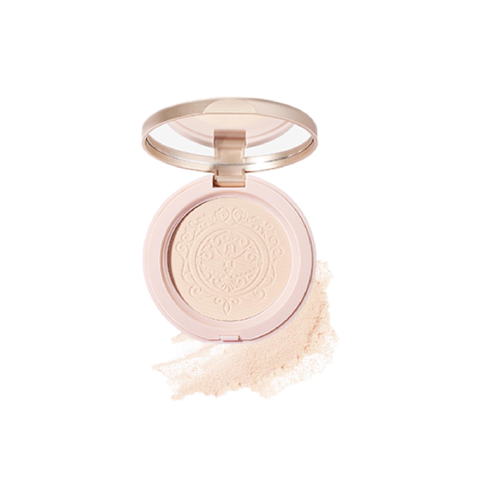 

KIADZIE Powder Light Compact Foundation Foundation, Natural, Skin, Purple, Long-Lasting Coverage, Anti-Shine, (02-Light Skin)