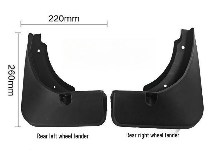 Soft Rubber Mud Flaps for Geely Boyue/Atlas - Cross-Border Modification