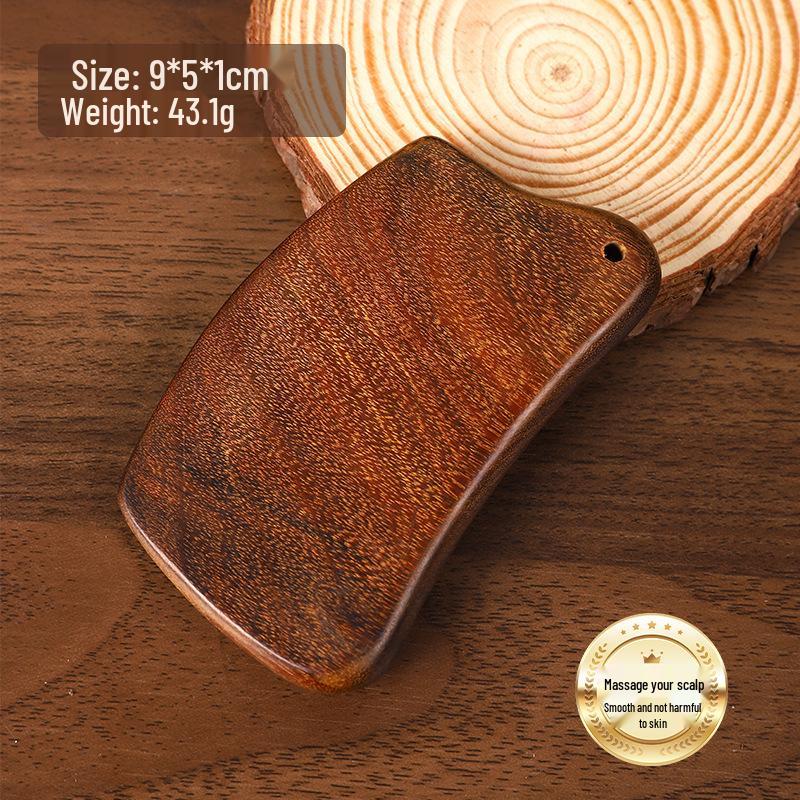 Non-Pear Wood Meridian Massage Brush: Full Body Meridian Dredging, Fat Burning, Abdomen Scraping with Pure Brass.