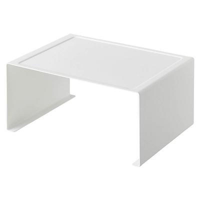 Yamazaki Tower Stackable Kitchen Steel L-Shaped Rack, Large, White, Approx. 12.5" W X 8.8" D X 5.5" H, Model 3791