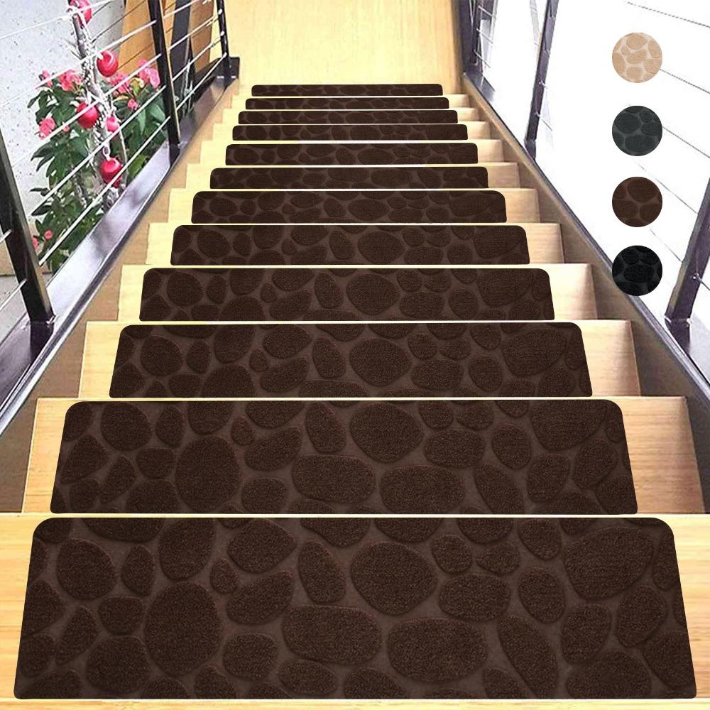 Self-adhesive Staircase Mat Non-Slip Protection Cover Pads New Stair Tread Carpet Mat  Home Decor