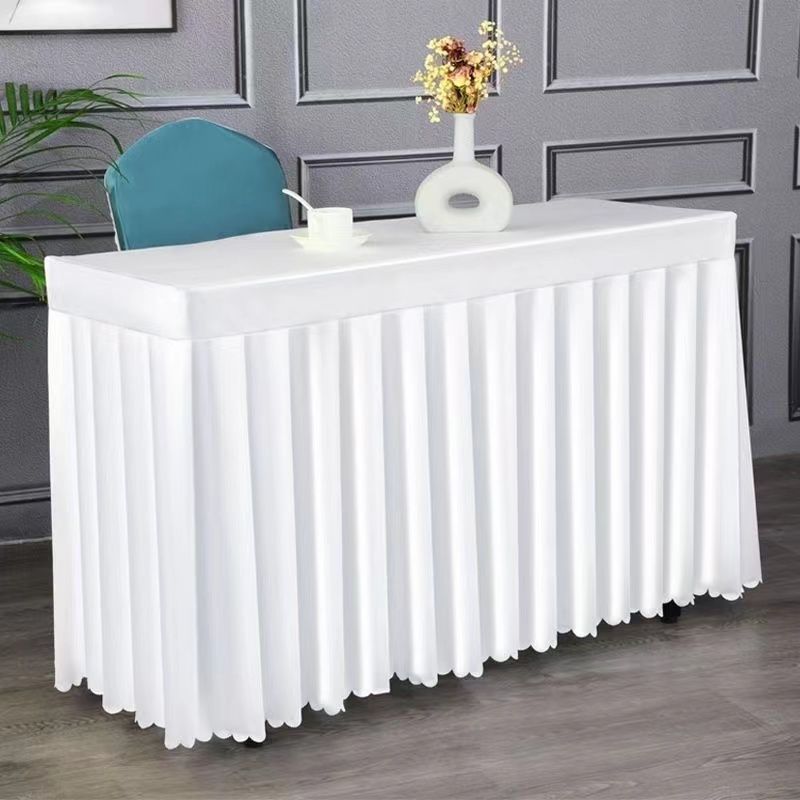

Скатерть для конференц-стола, Накидка на стол, Прямоугольная скатерть, Ткань, Отель, Офис, Выставка, Мероприятие, Бизнес-регистрация, Юбка для длинного стола White 40*120cm table