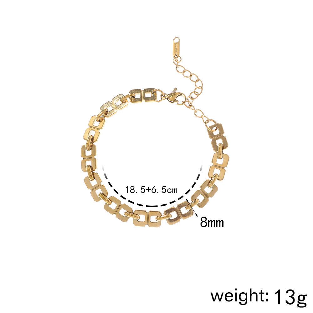Colorfast Stainless Steel Jewelry Set: Summer Necklace & Bracelet for Women