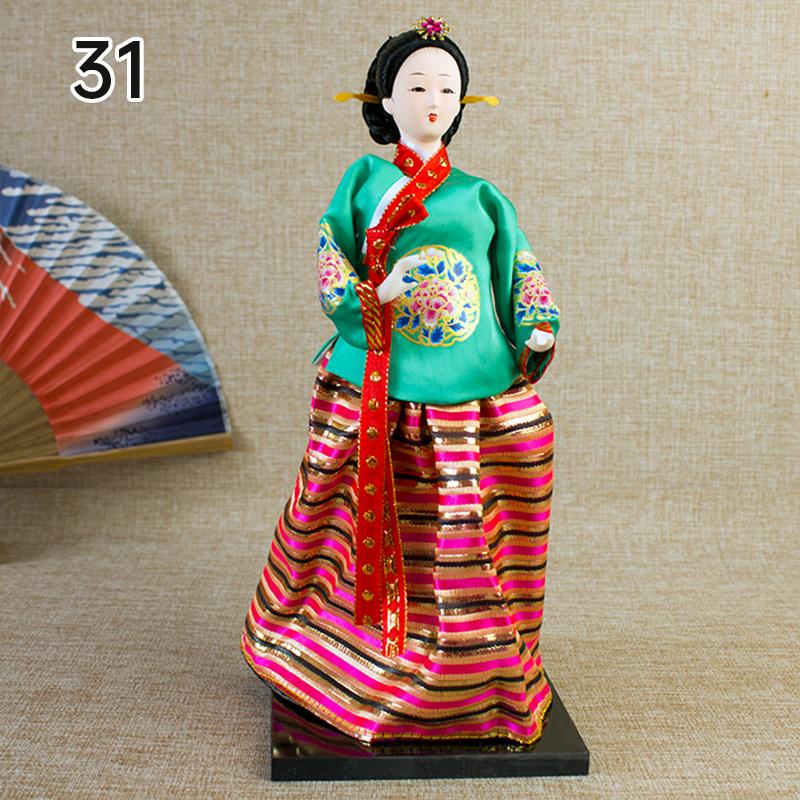 Korean Palace Hanbok Doll Ornament Princess Korean Drama Doll Toy Restaurant Home Decor Display Miniatures Desktop Ornament Gift