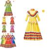 Game Themed Mexicana Dress For Stage Performance And Cultural Events