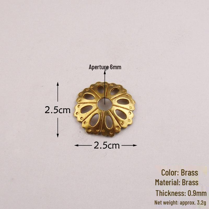 Antique Chinese Copper Plum Blossom Pull Handle and Gasket for Furniture Decoration