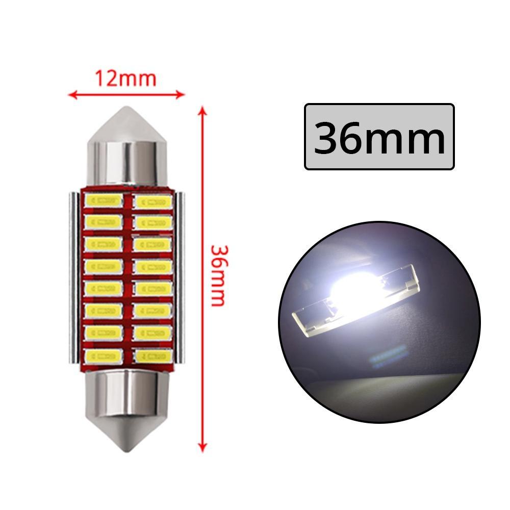 

10X Festoon 31 мм 36 мм 39 мм 41 мм Светодиодная лампа C5W C10W Супер яркая 4014 SMD Canbus без ошибок Авто Интерьер Doom Лампа Стайлинг автомобиля Свет White 36mm