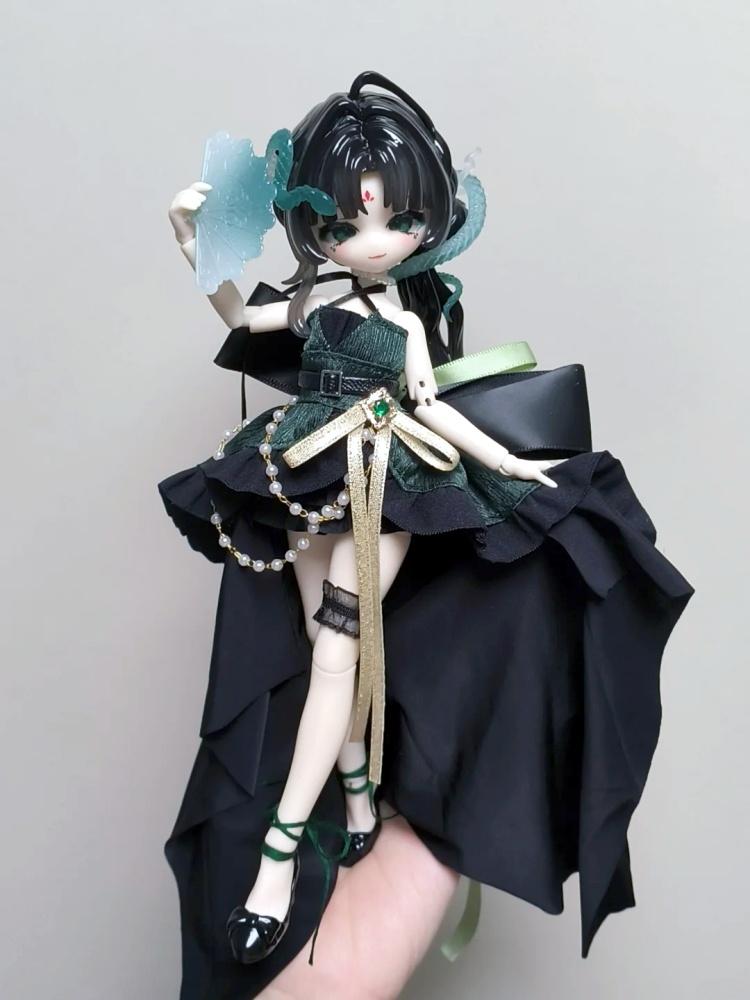 New Hot Meki Final Blessing 1/8 Bjd Series Blind Box Cute Trendy Action Anime Figure Model Desktop Ornament Birthday Toys Gifts