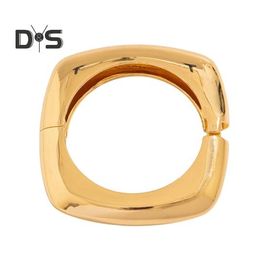 Gold Silver Bangle Bracelets Hiphop Wide Cuff Bangle Bracelet Irregular Wave Armband Jewelry for Women And Men