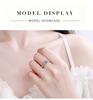 VENTFILLE  Copper Moissanite Classic Ring Diamond 0.5/1/2CT D Color For Women Engagement Wedding Band Jewelry