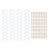 Pack of 250 Convenient Solution Easy to Use Drawer Repair Tool Not Slip Clip set for Loose Drawers Fix & Stabilize Easy
