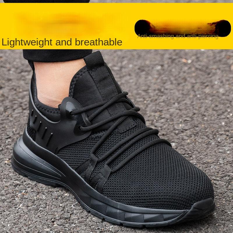 Labor Insurance Shoes Are Comfortable and Breathable Steel Baotou Lightweight Safety Shoes Solid Bottom Low Top Shoes