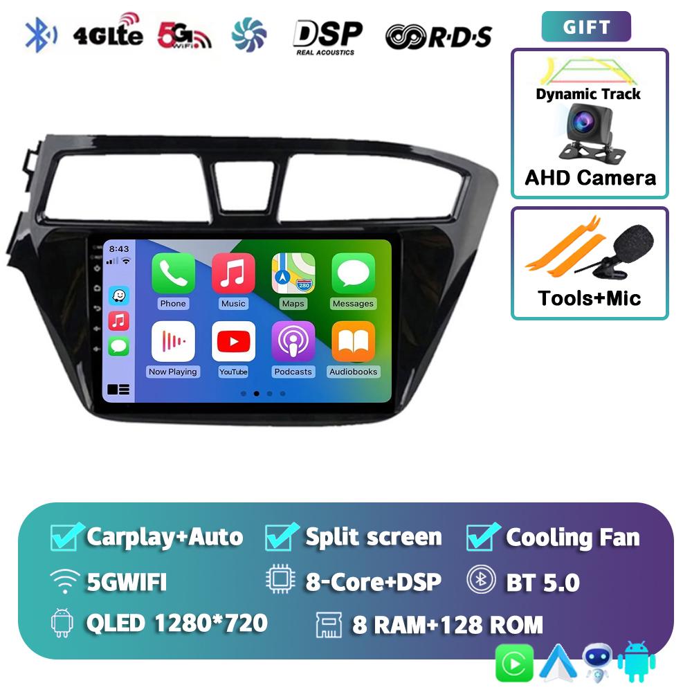 Android 14 Carplay Auto Car Radio For Hyundai I20 LHD 2015 2016 2017 2018 Navigation GPS Multimedia Video Player 2Din DVD Stereo