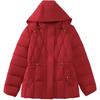 Winter new cotton-padded clothes women's short waist thin hooded cotton-padded clothes warm cotton-padded jacket