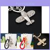 Adorable Llavero de Avión Incrustado de Diamantes Para Mujeres Regalo Creativo Llavero de Metal