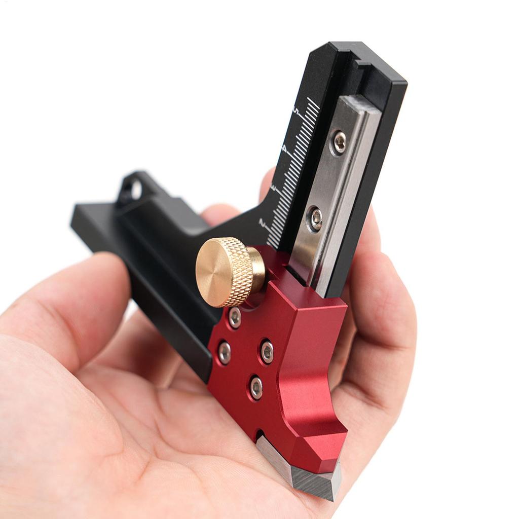 Height Gauge Aluminum Alloy Multipurpose Manual Utensil Woodworking Depth Gauge For Sawmill Pruners Forestry Logging Gardening