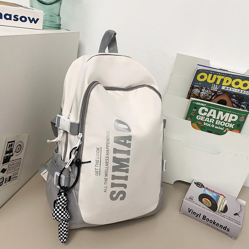Schoolbag New School Bag Female Ins Large Capacity High School College Student Computer Backpack Male Junior High School Student Middle School
