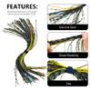 Fishing Jig Baits Skirts DIY Squid Jig Baits Accessories Colorful Silicone Jig Skirts Fishing Lures Skirt Replacements
