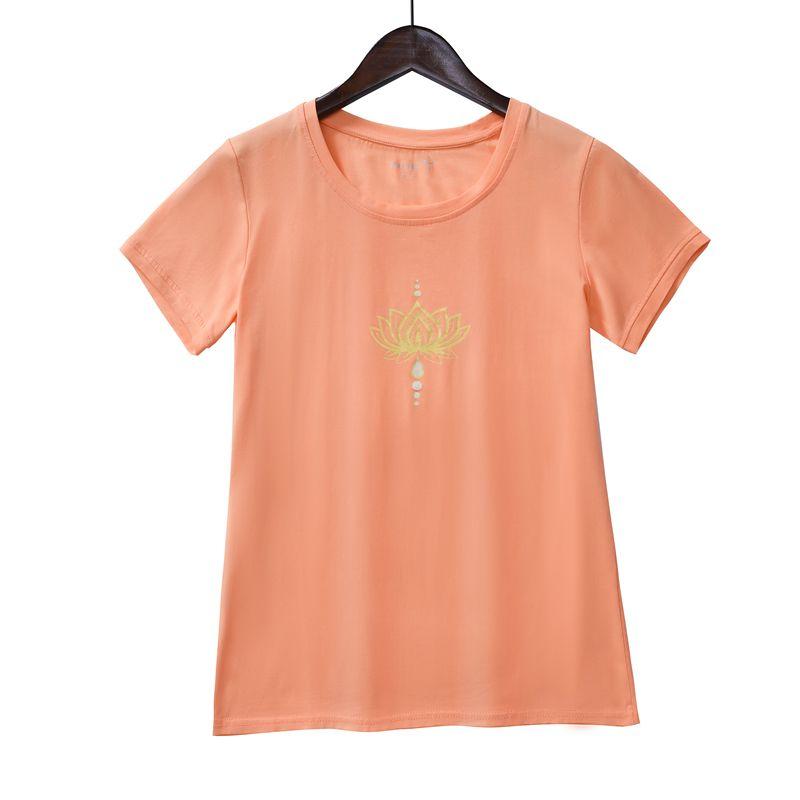 

Айенгар Колледж Удобный Хлопок Влагоотводящий Дышащий Йога Warm Orange Lotus M