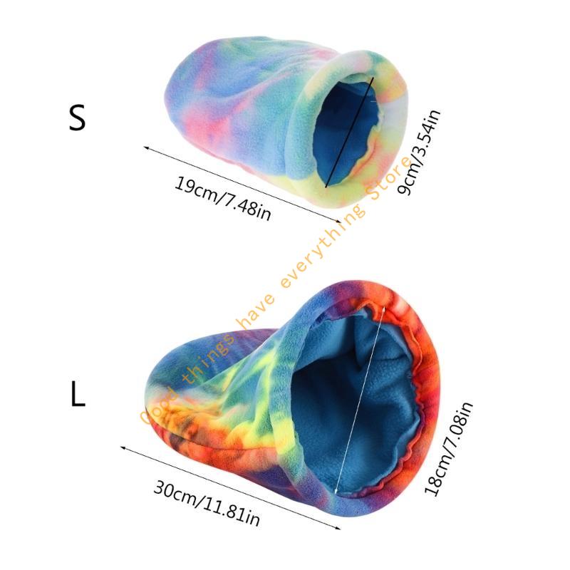 Rainbow Sleep Cage Nest for Guinea Pigs Chinchillas Sleep Cage Small Animals Rainbow Warm Bed House Nest Accessories 55KF