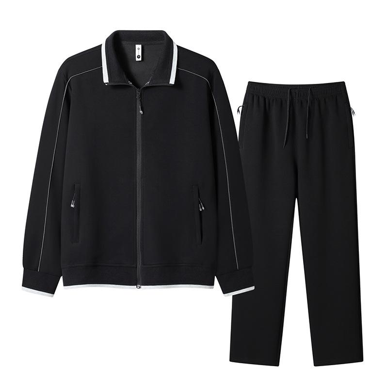 Men's Sports Suit, Casual Running Suit, Plus Size Loose Jacket, Long Pants