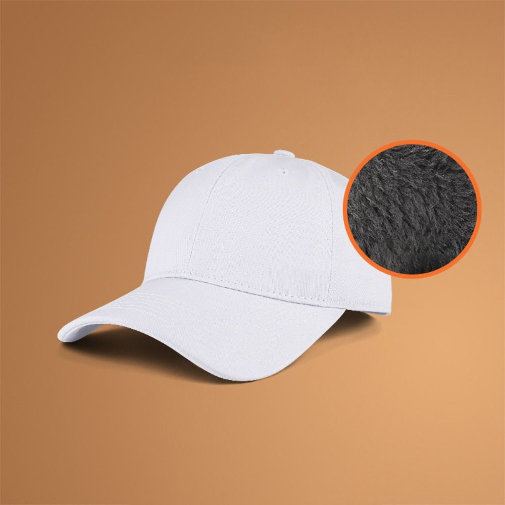 Solid Color Plush Baseball Cap 55-60cm Adjustable Sports Baseball Cap  Men/Women