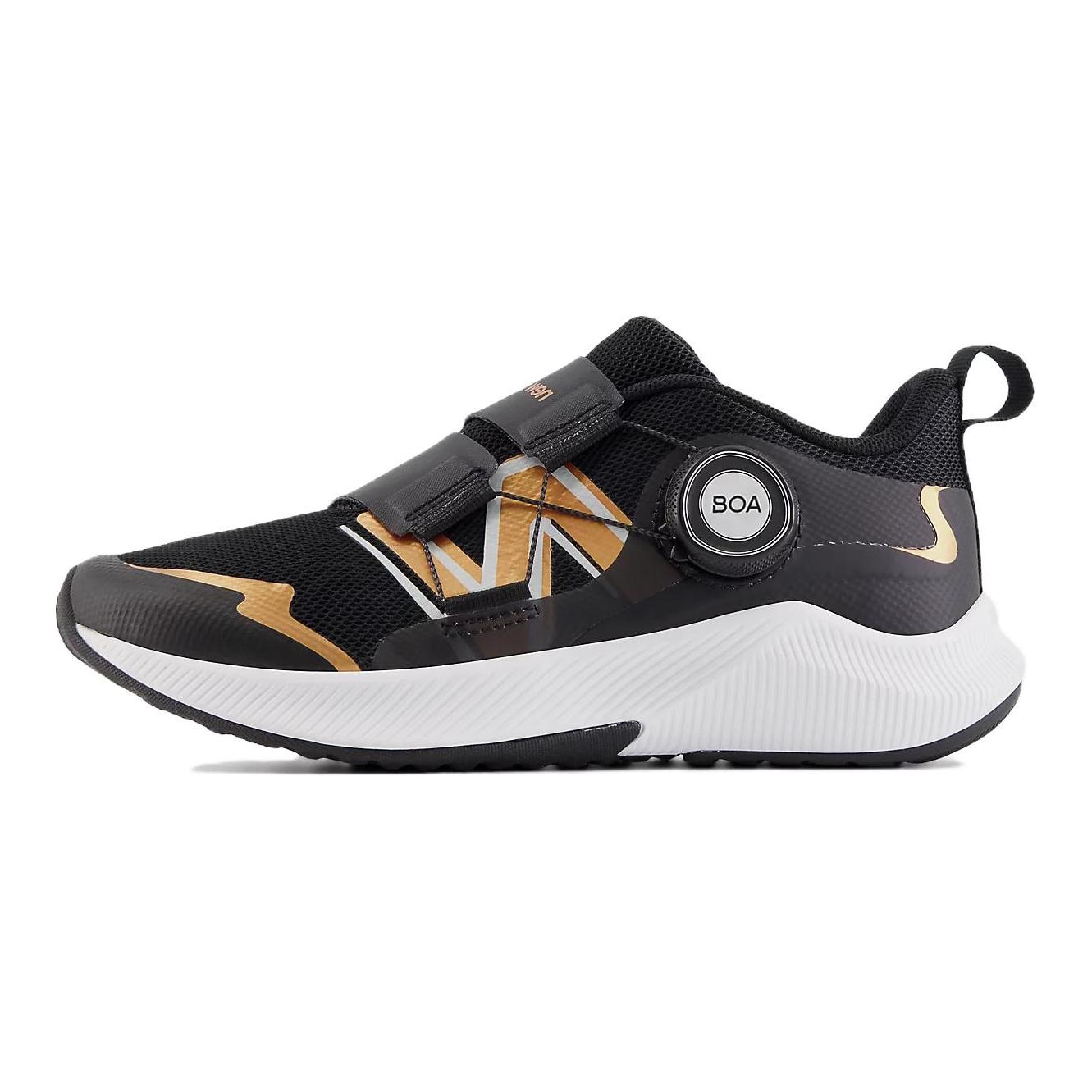 

New Balance DynaSoft Reveal V4 Стійкі до стирання Низькі дитячі кросівки для бігу Чорний Золотий Дитячі PTRVLFG4 Wide (W) 31