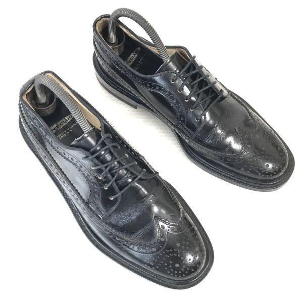 90er Vintage Made in Japan/MEN'S CLUB/Leder Budapester Goodyear Welt Schuhe/25.5/Schwarz/SCHWARZ/Business Schnürschuhe(GEBRAUCHT)