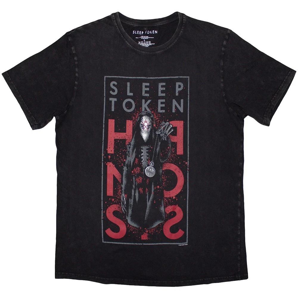 

Officially licensed Sleep Token Hypnosis Premium Stone Wash Mens Black T Shirt 4XL