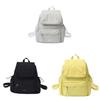 Color Solid Unisex Backpack With Laptop Pocket For Student Commuter Schoolbag