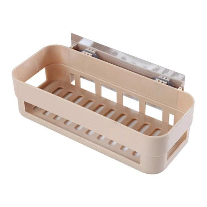 Organizator Raft Baie Toaletă Adeziv Coș Depozitare Șampon Gel Decor Raft Colț Duș Accesorii