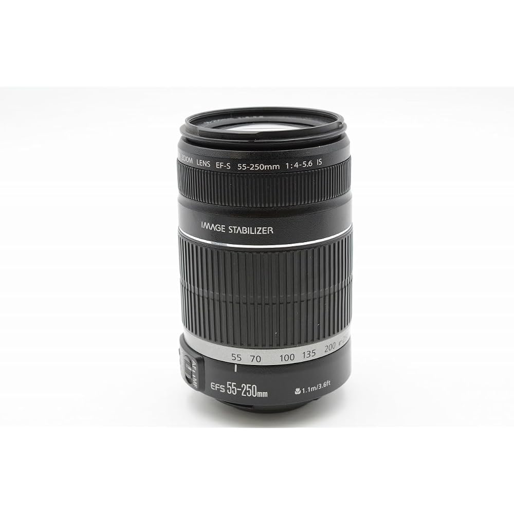 Canon EF-S55-250mm F4-5.6 IS Telephoto Lens, Compatible with APS-C Sensors.
