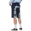 Evisu Buddha Head Pattern Comfortable Casual Versatile Shorts Men shorts Dark-Blue 2ESHTM1ST424XX
