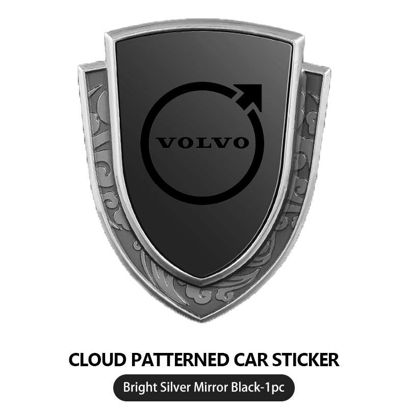 Adesivo per Carrozzeria con Motivo a Nuvole Distintivo per Griglia Auto in Lega di Alluminio Per Volvo V60 V50 V40 S80 S60 S90 C40 XC40 V70 XC70 XC60 XC90