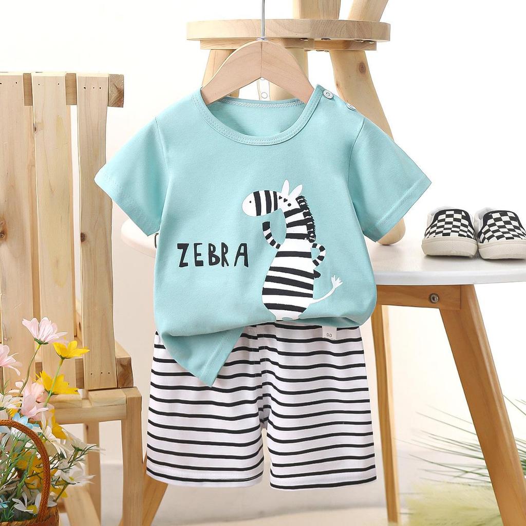 2 STÜCKE Kinderkleidung Kinder Sets Jungen Mädchen T-Shirt Shorts Sommer Baumwolle Kurzarm Baby Kinderkleidung Kleinkind Anzug