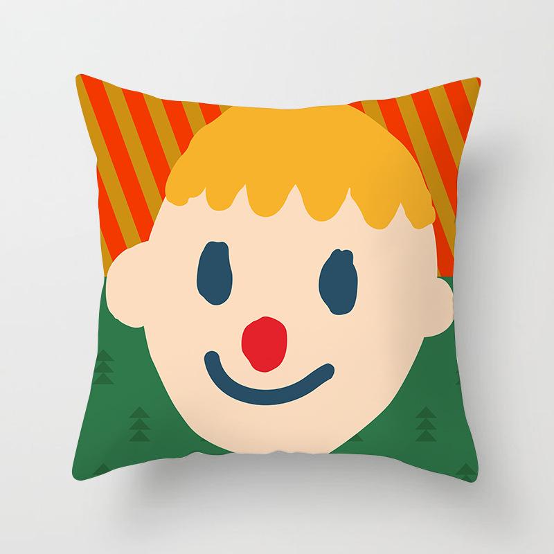 

Милая мультяшная пара, голова, бархатная наволочка из персиковой кожи, наволочка для домашней подушки для сна 45 * 45Cm (excluding pillow core)